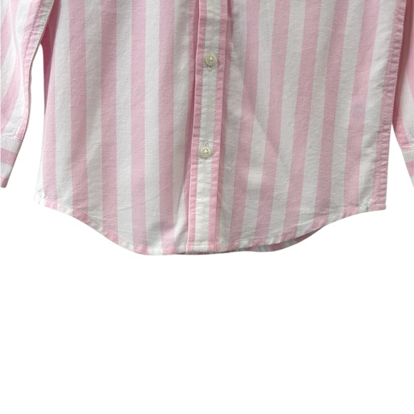 Janie and Jack boys striped oxford shirt 2T pink white button down cotton NWT - Picture 7 of 8